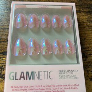 Glamnetic Prism Press-On Nails Short Length 30 Nail Kit w Glue NIB